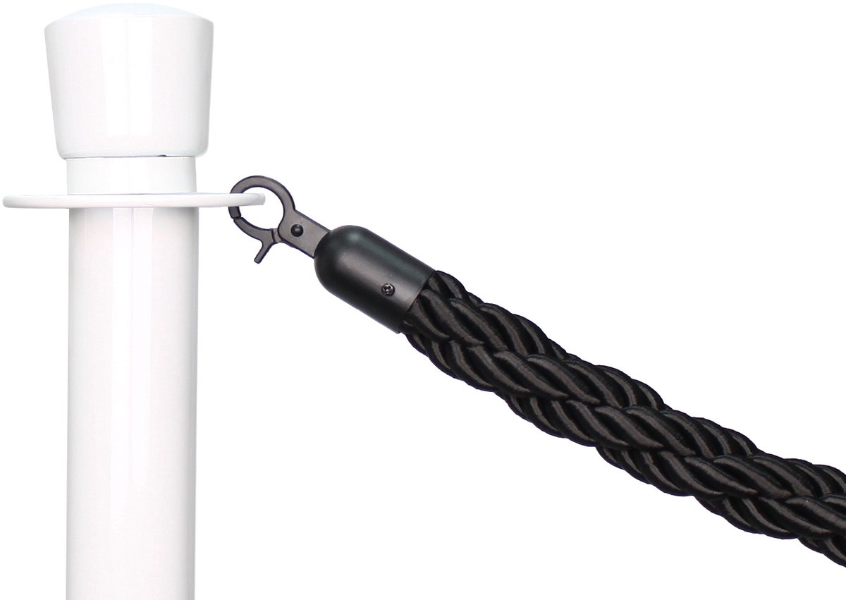   | Afzetkoord Gedraaid | Zwart - Zwart